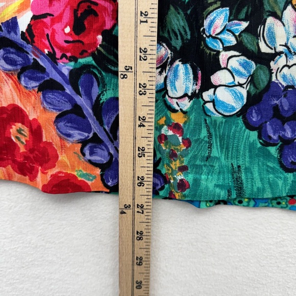 Vintage Carole Little Women’s 16 Floral Tunic Top Short Sleeve USA - Picture 5 of 6